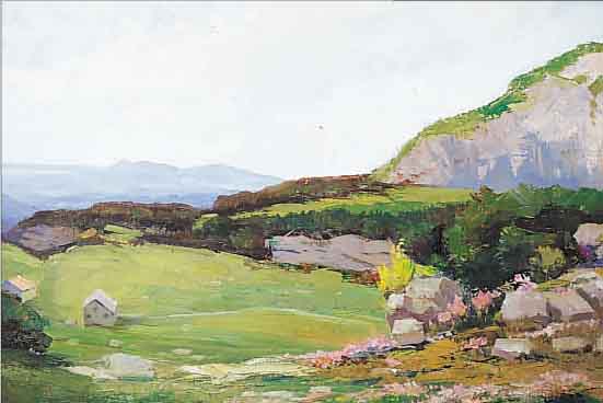 HERMANNSDöRFER, JOSEPH, *1867 MüNCHEN, WAR ANFANGS ALS ILLUSTRATOR FüR DIE "FLIEGENDEN BLäTTER" TäTIG, INSBESONDERE VOM AMMERSEE ...