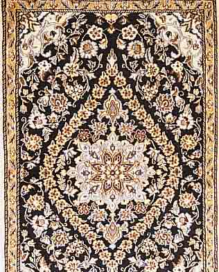 NAIN,PERSIEN CA 135 X 85 CM. FLOR WOLLE MIT SEIDE.