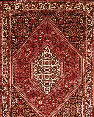 BIDJAR,PERSIEN CA 106 X 76 CM. FLOR WOLLE.