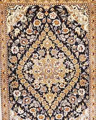 NAIN,PERSIEN CA 132 X 88 CM. FLOR WOLLE MIT SEIDE.