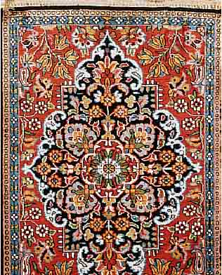 KASCHMIR,INDIEN CA 97 X 62 CM. FLOR SEIDIG.
