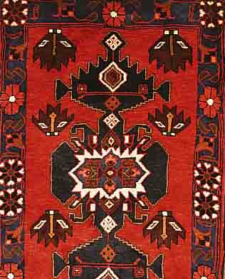 ZAGHE,PERSIEN CA 124 X 79 CM. FLOR WOLLE.