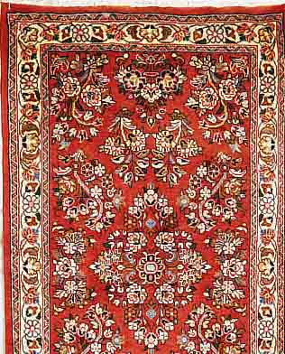 SAROGH,PERSIEN CA 137 X 73 CM. FLOR WOLLE.