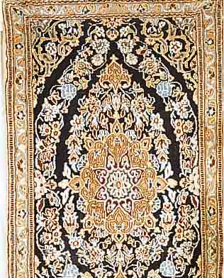 NAIN,PERSIEN CA 130 X 80 CM. FLOR WOLLE MIT SEIDE.