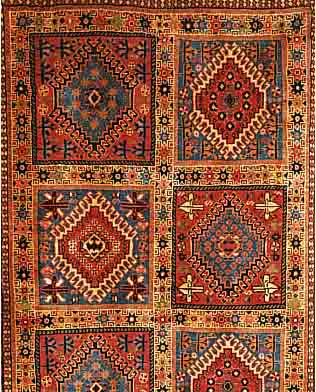 YALAMEH,PERSIEN CA 121 X 81 CM. WOLLE AUF WOLLE.