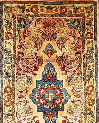 SAROGH,PERSIEN CA 124 X 65 CM. FLOR WOLLE.