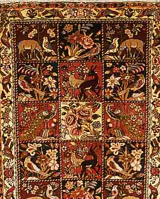 BACHTIAR,PERSIEN CA 153 X 115 CM. FLOR WOLLE.