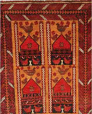 BELUTSCH,PERSIEN CA 192 X 103 CM. WOLLE AUF WOLLE.