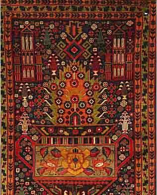 BELUTSCH,AGHANISTAN CA 160 X 96 CM. WOLLE AUF WOLLE.