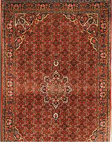 BIDJAR,PERSIEN CA 178 X 108 CM. FLOR WOLLE.SEHR STRAPAZIERFäHIG.