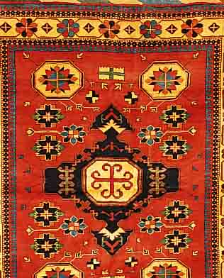 KAZAK(NEU GEKNüPFT).CA 178 X 160 CM. WOLLE AUF WOLLE.GUTE QUALITäT.