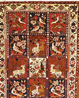 BACHTIAR,PERSIEN CA 158 X 110 CM. FLOR WOLLE.
