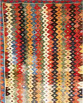 GABBEH,PERSIEN CA 175 X 125 CM. WOLLE AUF WOLLE.