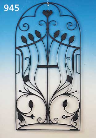 ZIERGITTER, JUGENDSTIL, UM 1910, SCHMIEDEEISERN, 114 X 58 CM