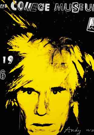 WARHOL, ANDY, PLAKAT ZU AUSSTELLUNG WIL- LIAMS COLLEGE MUSEUM OF ART 1986, FARBOFFSET, LEICHT KNITTERFALTIG, CA. 86 X 86 CM