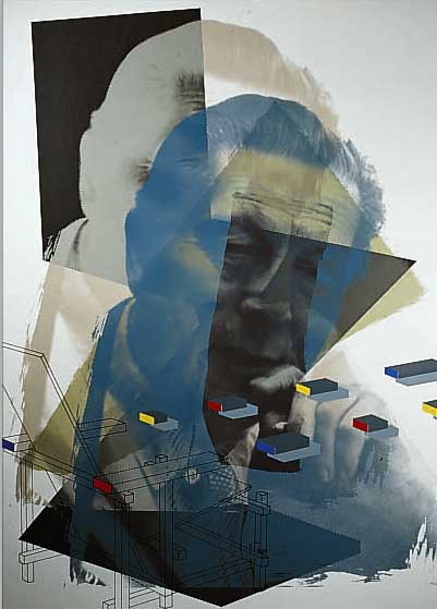 KUHL, HANS-JüRGEN, GEB. 1941 DATTELFELD/SIEG, LEBT IN KöLN, RIETFELD, FARBSIEBDRUCK, HANDSIGNIERT UND NUM. 207/400, CA. 90 X 70 CM
