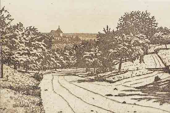 DöRR, FERDINAND, BAD DüRRHEIM 1880-1968 KARLSRUHE, ZWEI RADIERUNGEN: 1 X HANDSIGN. UND NUM. 27/30, CA. 8.5 X 13,5 CM; 1 X LAND- SCHAFT, ...