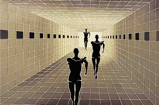 VASARELY, VIKTOR, FARBLITHOGRAPHIE AUS DER MAPPE: ORIGINES, HANDSIGN., NUM. 135/200, CA. 39 X 58 CM