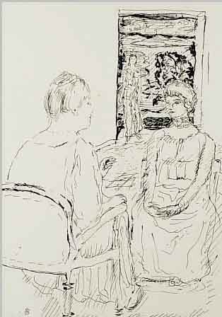 BONNARD, PIERRE, KONVOLUT AUS DREI LITHO- GRAPHIEN AUS. LA VIE DE ST. MONIQUE, AMBROSE VOLLARD 1930, JE CA. 27 X 21 CM, PP, DAZU BUCH: ...