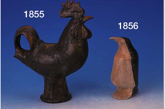 SKULPTUR, BERLANGA JOSE, GEB. 1947 MALAGA/ SPANIEN, TON GEBRANNT UND BEMALT, PINGUIN, H. CA. 20 CM