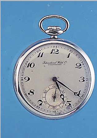 IWC HERRENTASCHENUHR LEPINE, REF.-NR. 971021SCHWEIZ UM 1930, EDELST. (FRüHE AUSF.), BLATT VERS., FL., GEBL. STAHL-BREG.-ZEIGER, VERG. ANKERW. ...