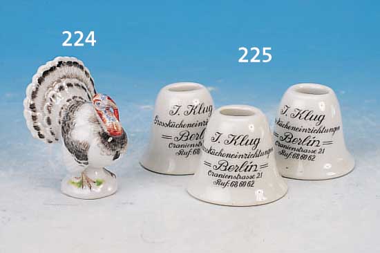 PORZELLANFIGUR, MEISSEN, UM 1880, PORZELLAN, TRUTHAHN, BUNT BEMALT, H. CA. 6.5CM