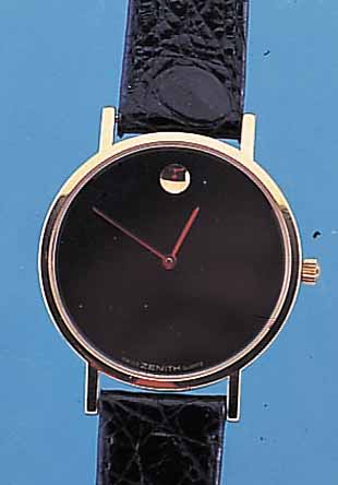 KARL LAGERFELD HERRENARMBANDUHR, REF.-NR. 142, FRANKREICH/SCHWEIZ UM 1994, HIGH-TECH- QUARTZWERK, SAPHIRFLACHGL., IM DESIGN üBER GESAMTEN ...