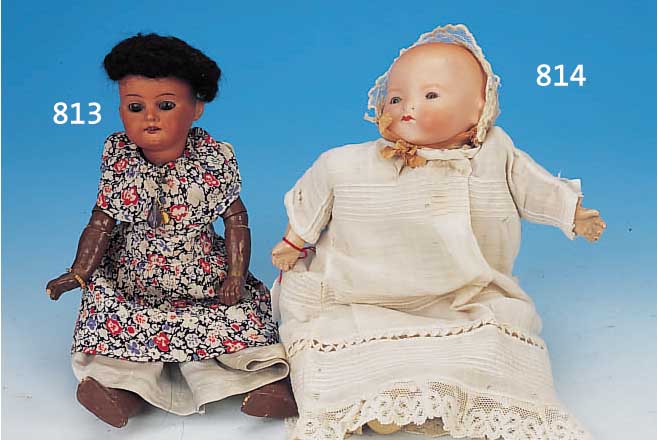 DREAMBABY, ARMAND MARSEILLE, 20ER JAHRE, GEMARKT A. M. GERMANY 341/0, BISKUITKOPF, GESCHLOSSENER MUND, BLAUE SCHLAFAUGEN, STOFF- KöRPER MIT ...