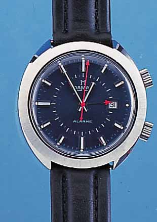 DAMAS ARMBANDWECKER, REF.-NR. 734062, SCHWEIZ UM 1970, EDELST. MASSIV, BODEN GESCHR.DATUM, WERK VERG., BASISKAL. VON AS R882, 17 ST., ...