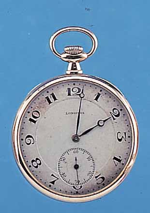 LONGINES HERRENTASCHENUHR LEPINE, REF.-NR. 3059579, SCHWEIZ UM 1914, ROSE-G. 585/000, WERKKONST. 1908, KAL. 18,89M, VERS. BLATT, STD.-ZEICHEN ...