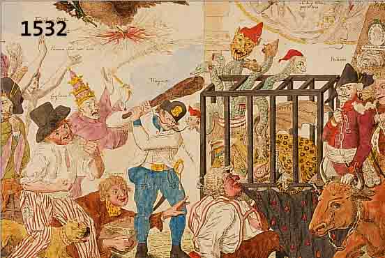 KUPFERSTICH, ALKOLORIERT, UM 1798, FRANZ. REVOLUTION, BüTTENPAPIER, DARSTELLUNG DER FREIHEIT, DEREN GEGNER DER FRANZ. REVO- LUTION, ALS ...