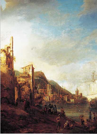 BEERSTRATEN, JAN ABRAHAMSZ, *1622 AMSTERDAM - 1666, BEDEUTENDER NIEDERLäNDISCHER KüNSTLER,MALTE AMSTERDAMER STADTANSICHTEN, GROSSE SEE- SCHLACHTEN ...