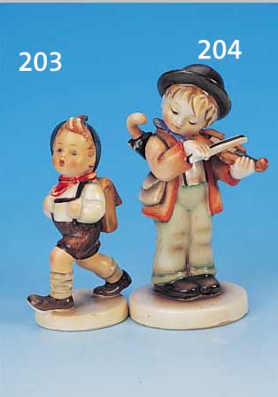 SKULPTUR, HUMMEL, 1936, MODELLNR. 82/2/0, DER SCHULSCHWäNZER, FEINSTEINGUT BUNT BEMALT, H. CA. 11 CM