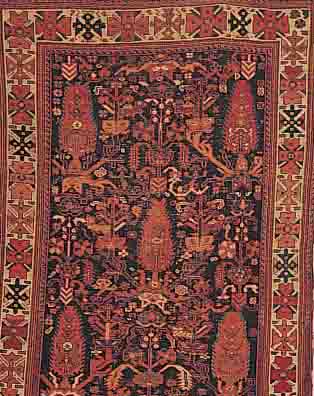AFSHAR, PERSIEN, 160 X 116CM, EHZ 4-5 WOLLE AUF WOLLE, UM 1900