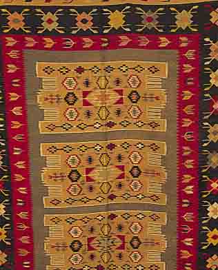 KELIM, TÜRKEI, 281 X210CM, EHZ 3 WOLLE AUF WOLLE, CA.40 JAHRE