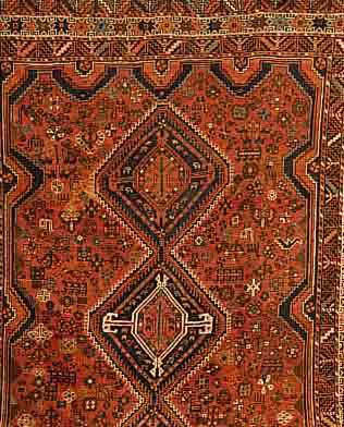 GASHGAI, PERSIEN, 310 X 225CM, EHZ 4 WOLLE AUF WOLLE, UM 1935