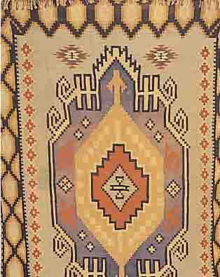 KELIM, TÜRKEI, 256 X 190CM, EHZ 2 WOLLE AUF WOLLE, UM 1940