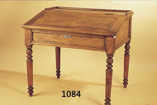 SCHREIBPULT, DEUTSCH, UM 1890, WEICHHOLZ, 89 X 94 X 80 CM, OHNE SCHLüSSEL