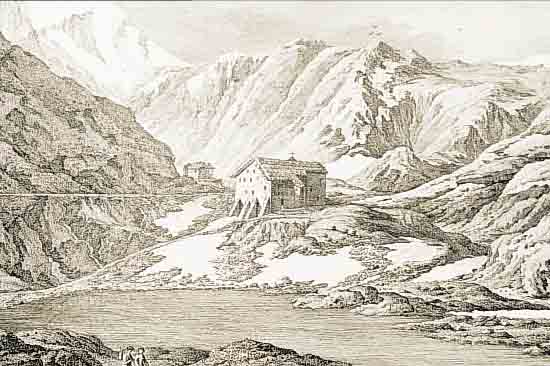 VIER KUPFERSTICHE AUS VOYAGE PITTORESQUE EN SUISSE ODER ZUR LAUBEN'SCHE TOPOGRAPHIE, 1765, VERSCH. SCHWEIZER ANSICHTEN, JE CA. 22 X 34CM, PP