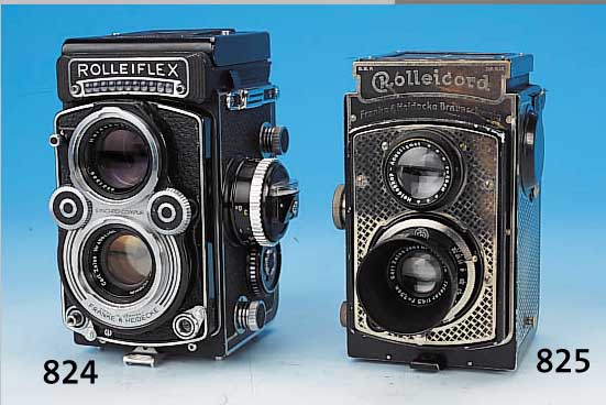 ROLLEIFLEX 3.5 F, NO. 2826706 MIT PLANAR 75 MM, 1:3.5 BJ. CA. 1968; ZUSTAND 3F