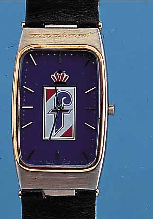 ORFINA HERRENARMBANDUHR PININFARINA, REF.- NR. 7023G, SCHWEIZ UM 1996, EDELST. MATT., BODEN 4-FACH VERSCHR., MINERALFLACHGL., LüNET-TE ...