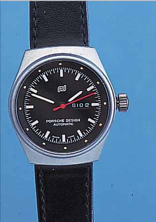 ORFINA DAMENARMBANDUHR PORSCHE DESIGN, REF.-NR. 7050F, SCHWEIZ UM 1995, EDELST. MATT., BODEN U. KRONE GESCHR., SCHUTZHüLLE, 25 ST., ETA ...