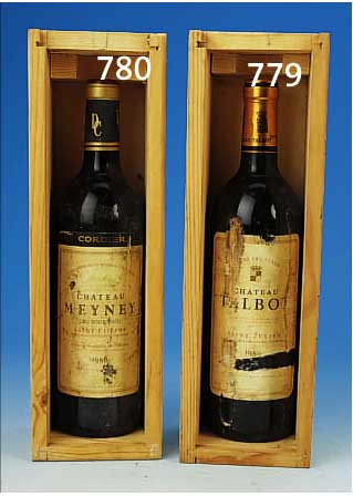 CHATEAU TALBO, SAINT JULIEN, 1986, GRAND CRU CLASSé, 75 CL, ORIG. VERKORKT IN HOLZBOX, ETIKETT BESCH.