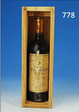 CHATEAU TALBO, SAINT JULIEN, 1986, GRAND CRU CLASSé, 75 CL, ORIG. VERKORKT, IN HOLZBOX, ETIKETT BESCH.