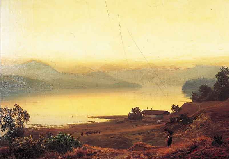 KLEIN, WILHELM, *1821 DüSSELDORF - 1897 RE- MAGEN, WAR SCHüLER VON J. W. SCHIRMER AN DER DüSSELDORFER AKADEMIE, STELLTE AUF SEINEN DURCH ...