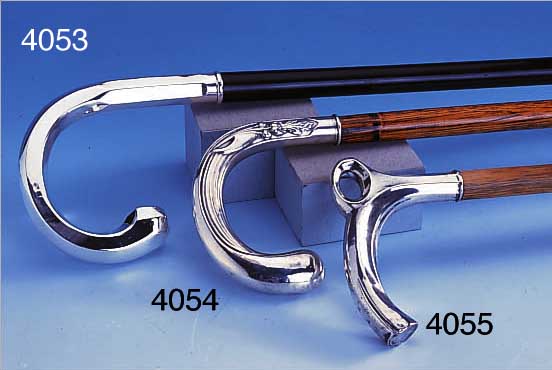 SPAZIERSTOCK, DEUTSCH UM 1910, 800ER SILBER, MEISTERMARKE VERSCHLAGEN K, STIL. FLORALER DEKOR MIT FUCHSIEN, ELEGANTE LINIEN- FüHRUNG, ...