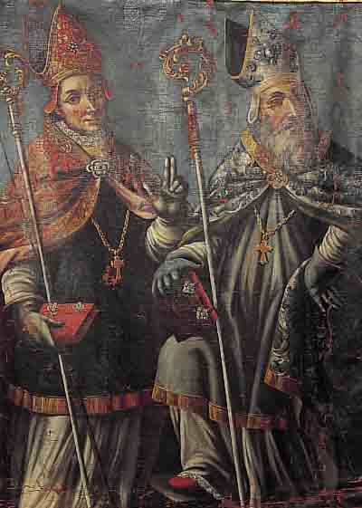 UNBEK. KüNSTLER UM 1740, WOHL VERONA IN NORDITALIEN, PROZESSIONSFAHNE, QUALITäTSVOLLE MALEREI, BEIDSEITIG BEMALT: 1. AUFERSTEHUNG CHRISTI ...
