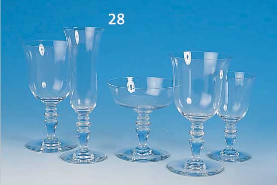 GROßES GLäSERSET, BACARAT, 20. JH., 50-TEI- LIG, FARBL. GLAS, BEST. AUS: 10 SEKTSCHALEN, H. 11 CM; 10 HOHE SEKTGLäSER, H. 19 CM; 10 ...