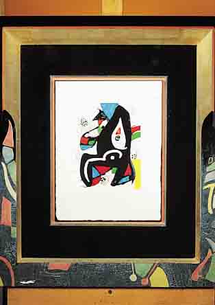 MIRO, JOAN, MELODIE ACIDE, FARBLITHOGRAPHIE VON 1980, GESAMTAUFLAGE 145 EXEMPL., DIESES BEZ.: H.C., ALS ILLUSTRATION ZU PATRICK WALDENBERG, ...
