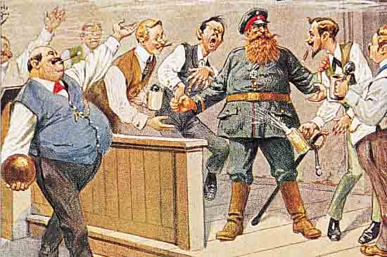 16 POSTKARTEN, DEUTSCH, 1. WELTKRIEG, KRIEGS-HUMOR-KARTEN, FARBLITHOGRAPHIE, SZENEN AUS DEM SOLDATENLEBEN, JE CA. 9 X 14 CM